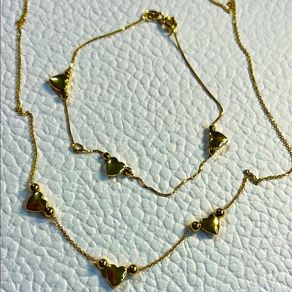 18k gold necklace and bracelet - Picture 2 of 5